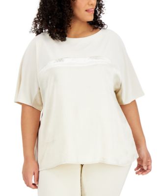 macys alfani tops plus size