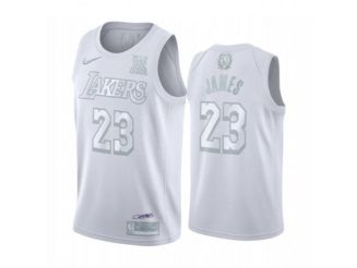 NBA Lakers 23 Lebron James Black MVP Honorary Edition Nike Men Jersey