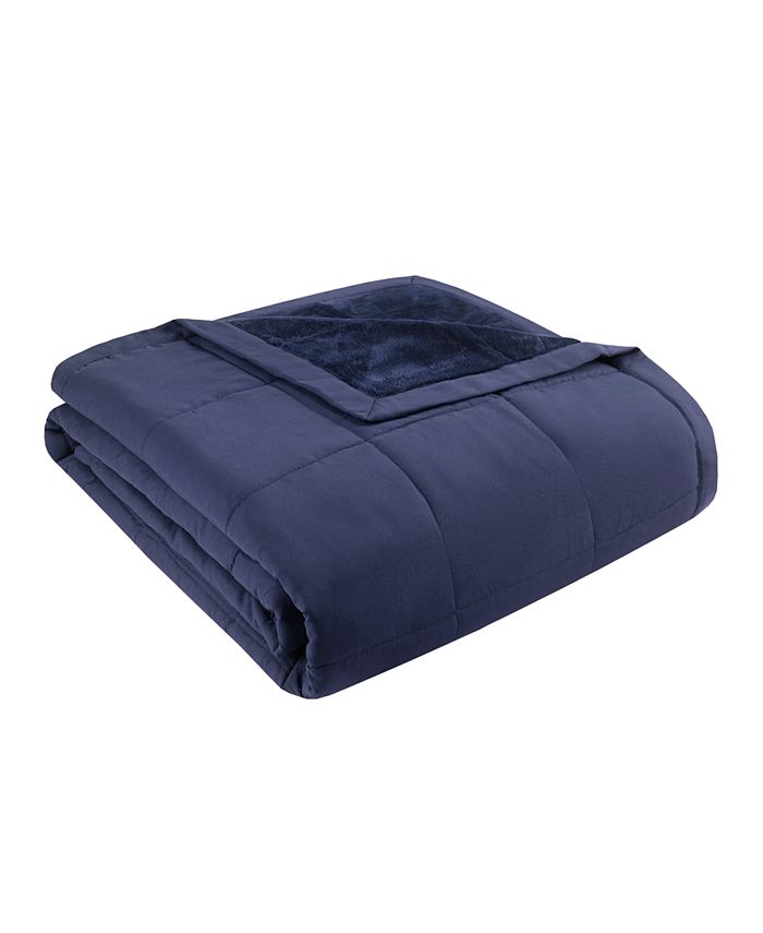 Martha stewart collection store soft fleece queen blanket