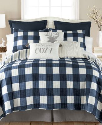 Camden Buffalo Check Reversible 3-Pc. Quilt Set, King/California King