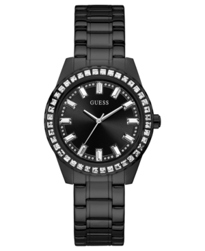 image of Guess Women-s Black Stainless Steel Bracelet Watch 38mm