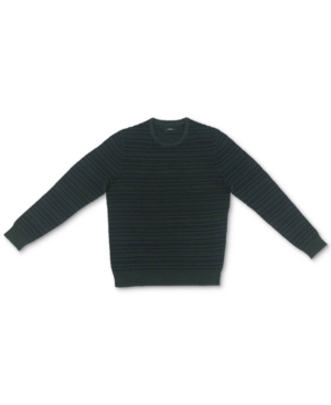 Alfani Men's Ottoman Textured Crewneck Sweater, Created for Macy's