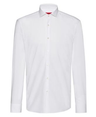 Men's Slim Fit Solid Dress Shirt