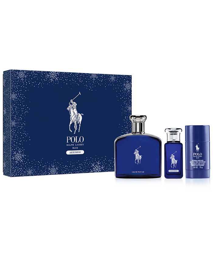 Ralph Lauren Men's 3-Pc. Polo Blue Eau de Parfum Gift Set & Reviews -  Perfume - Beauty - Macy's
