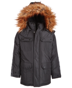 Dkny Toddler Boys Faux-Fur-Trim Parka