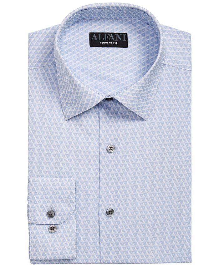 Alfani Men's Classic/Regular-Fit Performance Stretch Geo-Print Dress ...