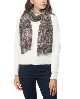 Charter Club Cashmere Snake-Embossed Muffler Scarf, Created for Macy's ...
