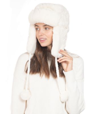 INC International Concepts INC Embossed Faux-Fur Trapper Hat, Created ...