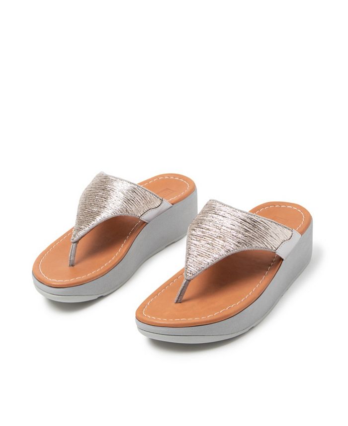 FitFlop Women's Myla Glitz Toe-Thongs Wedge Sandal & Reviews - Sandals ...