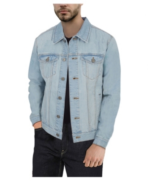 X-Ray Men's Slim Washed Denim Jacket