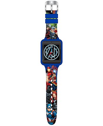 Accutime - Kid's Avengers Silicone Strap Touchscreen Smart Watch 46x41mm