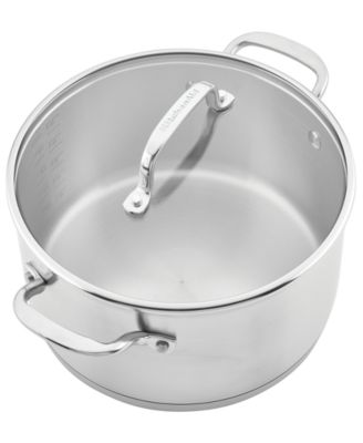 3-Ply Base Stainless Steel 11 Piece Cookware Induction Pots and Pans Set