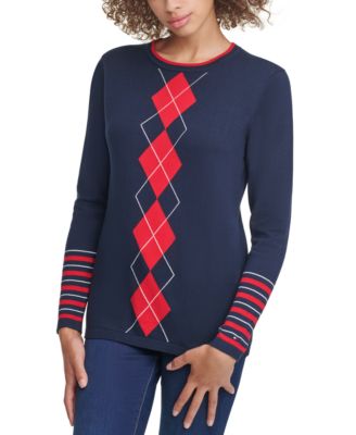 tommy hilfiger white sweater women's