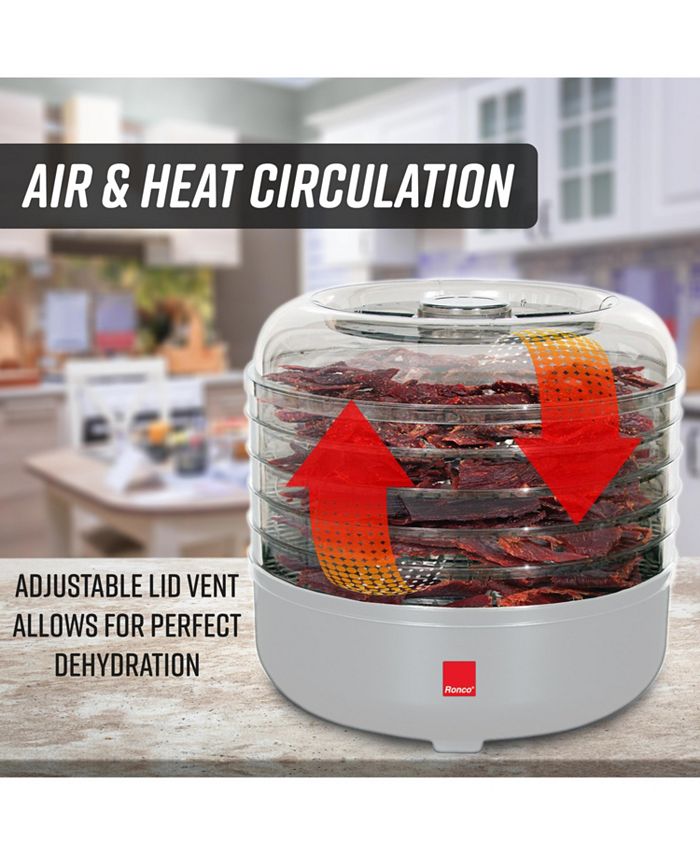 Ronco FD1005WHGEN 5Tray Electric Food Dehydrator Macy's