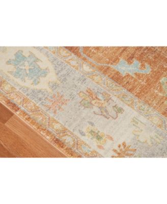 Bohemian BHM-4 Orange 7'9" x 9'9" Outdoor Area Rug