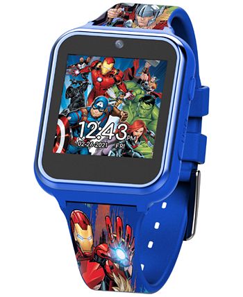Accutime - Kid's Avengers Silicone Strap Touchscreen Smart Watch 46x41mm