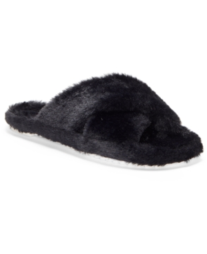 image of Vince Camuto Women-s Kortendie Fuzzy Slide Slippers Women-s Shoes