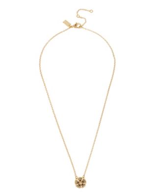 COACH Tea Rose Pendant Necklace, 16