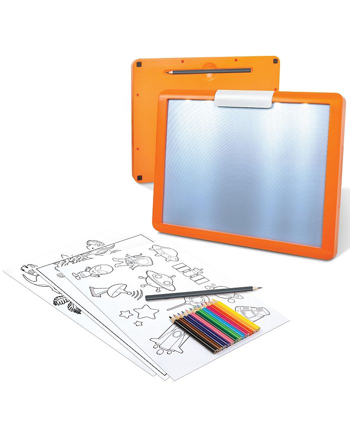 Discovery Kids LED Illuminated Tracing Tablet, 34 Piece Set with