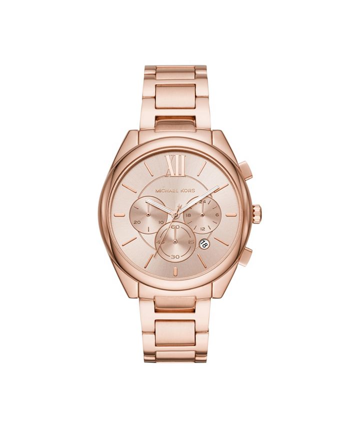 Michael Kors Women's Janelle Rose Gold-Tone Stainless Steel Bracelet Watch  42mm & Reviews - All Watches - Jewelry & Watches - Macy's