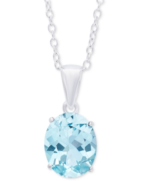 image of Blue Topaz Oval Solitaire 18