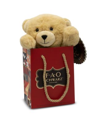 FAO Schwarz - Toy Plush Bear in a Bag 7inch