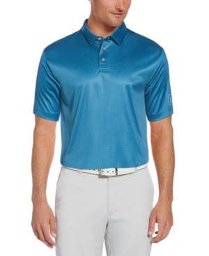 Pga Tour Men's Gingham Golf Polo
