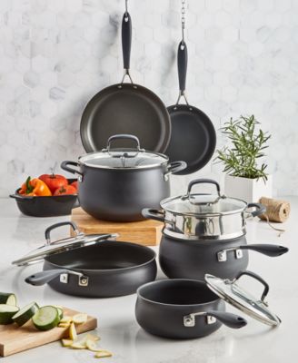 Belgique Hard-Anodized Aluminum 12-Pc. Nonstick Cookware Set, Created for Macy's