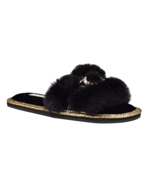 image of Guess Women-s Sannah Furry Sandal Slippers Women-s Shoes