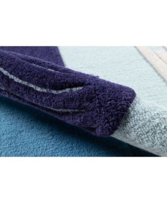 Atticus ATC-2 Blue 4' x 6' Area Rug