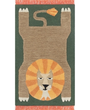 Momeni Atticus Atc-1 Green 5' X 7' Area Rug In Green