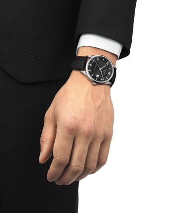 verbanning Durven Toevlucht Tissot Men's Swiss Automatic Luxury Powermatic 80 Black Leather Strap Watch  41mm & Reviews - All Watches - Jewelry & Watches - Macy's
