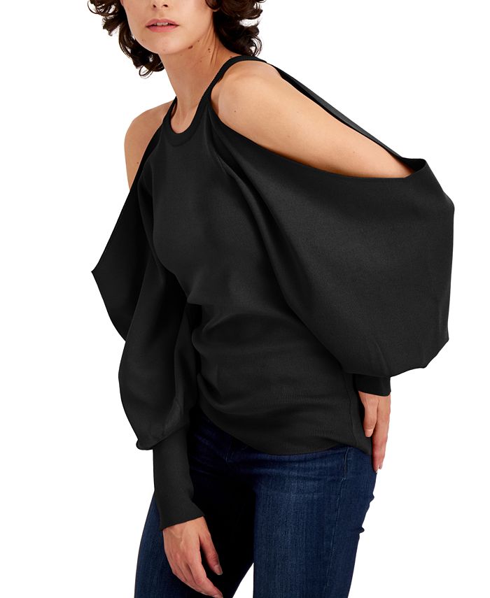 INC International Concepts Cold Shoulder Sweater Created for