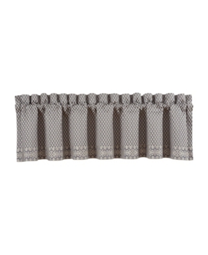 J Queen New York Houston Straight Window Valance Bedding In Charcoal