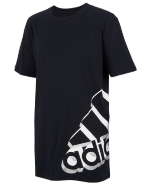 image of adidas Big Boys Short Sleeve Core Repeating Tee