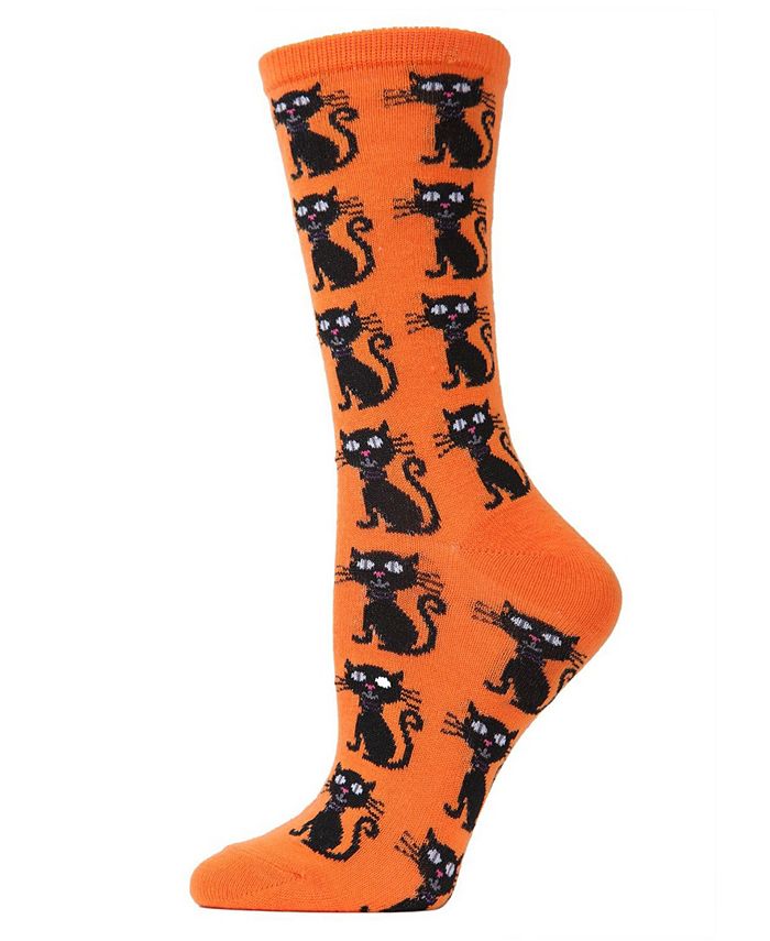 MeMoi Women's Cat Halloween Crew Socks - Macy's