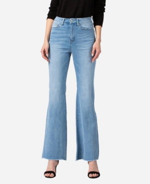image of Vervet Women-s Super High Rise Relaxed Flare Jeans