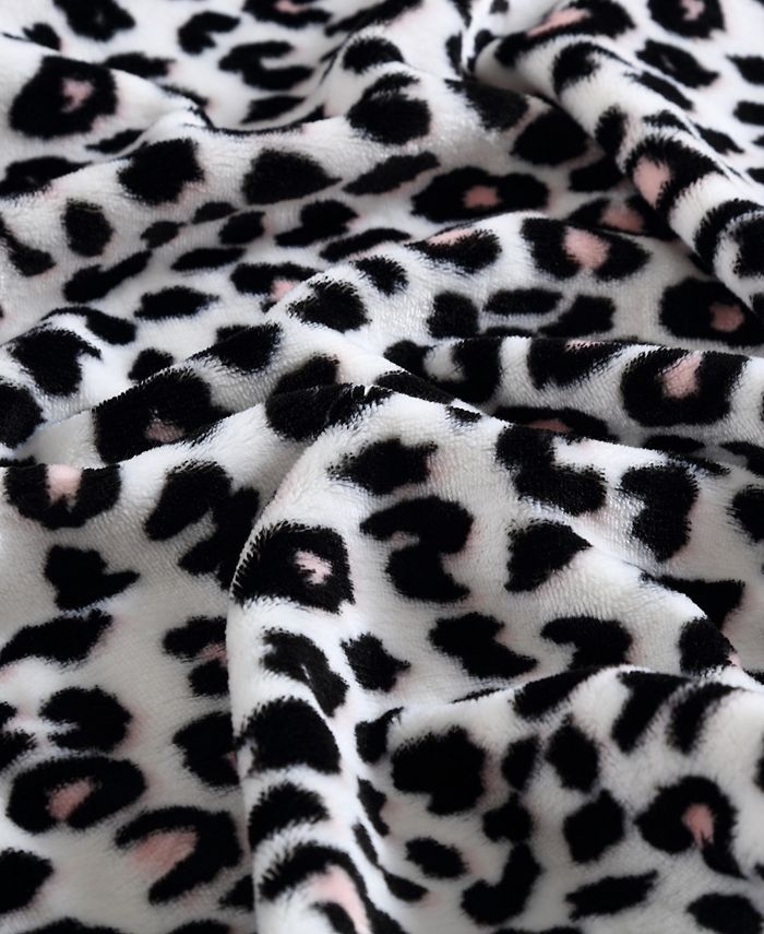 Betsey Johnson Betsey's Leopard Ultra Soft Plush Blanket, Twin - Macy's