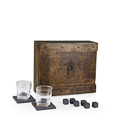 Monogram Whiskey Box Gift Set