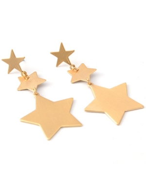 image of Inc Gold-Tone Star Linear Earrings, Created for Macy-s