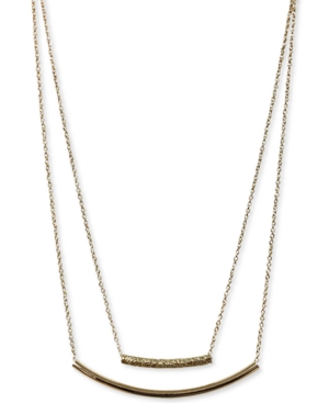 image of Inc Gold-Tone Two-Row Bar 16