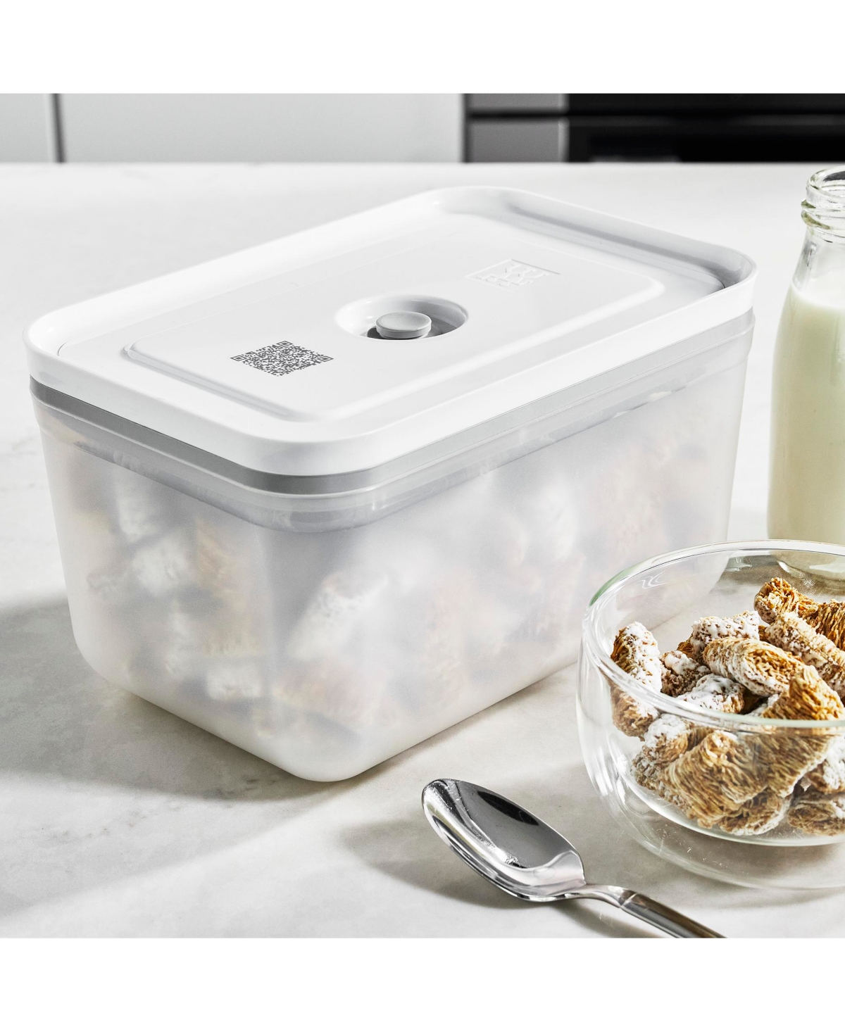 Zwilling 1002501 Fresh & Save Large Vacuum Container w/ Lid - Plastic, White