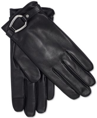 ralph lauren leather gloves