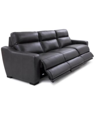 Gabrine 3-Pc. Leather Sofa with 3 Power Recliners, Created for Macy's