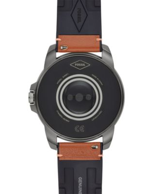 Fossil Men's Gen 5E Brown Leather Strap Touchscreen Smart Watch 44mm