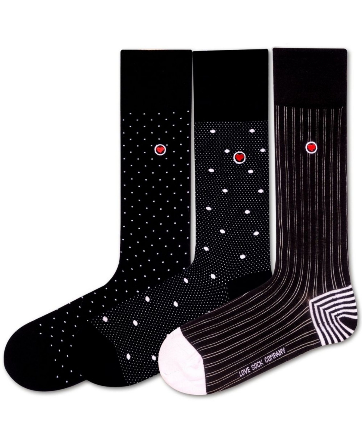 Love Sock Company Men's Luxury Dress Socks Bundle, Pack of 3