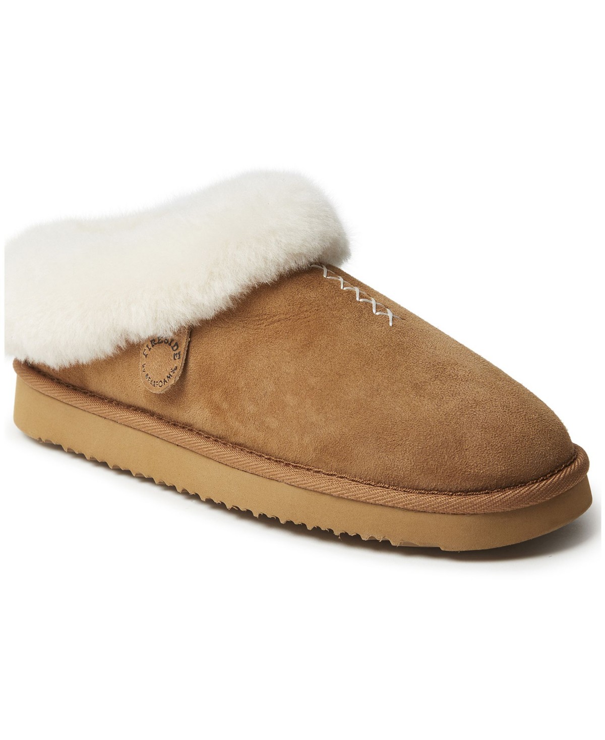Женские Dearfoams Women's Fireside by Adelaide Genuine Shearling Clog Slipper — фото 1