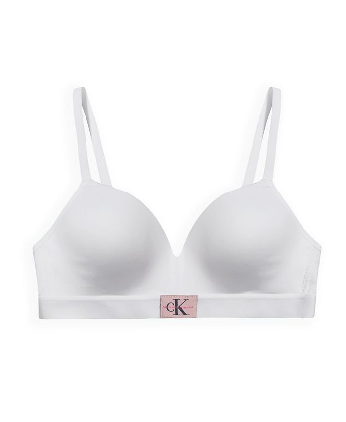 Calvin Klein Big Girls Monogram Softie Cup Bra - Macy's