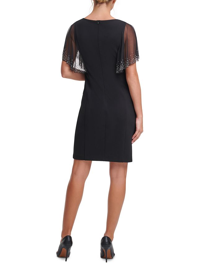 Jessica Howard Women's Embellished Sheath Dress Black Size 10