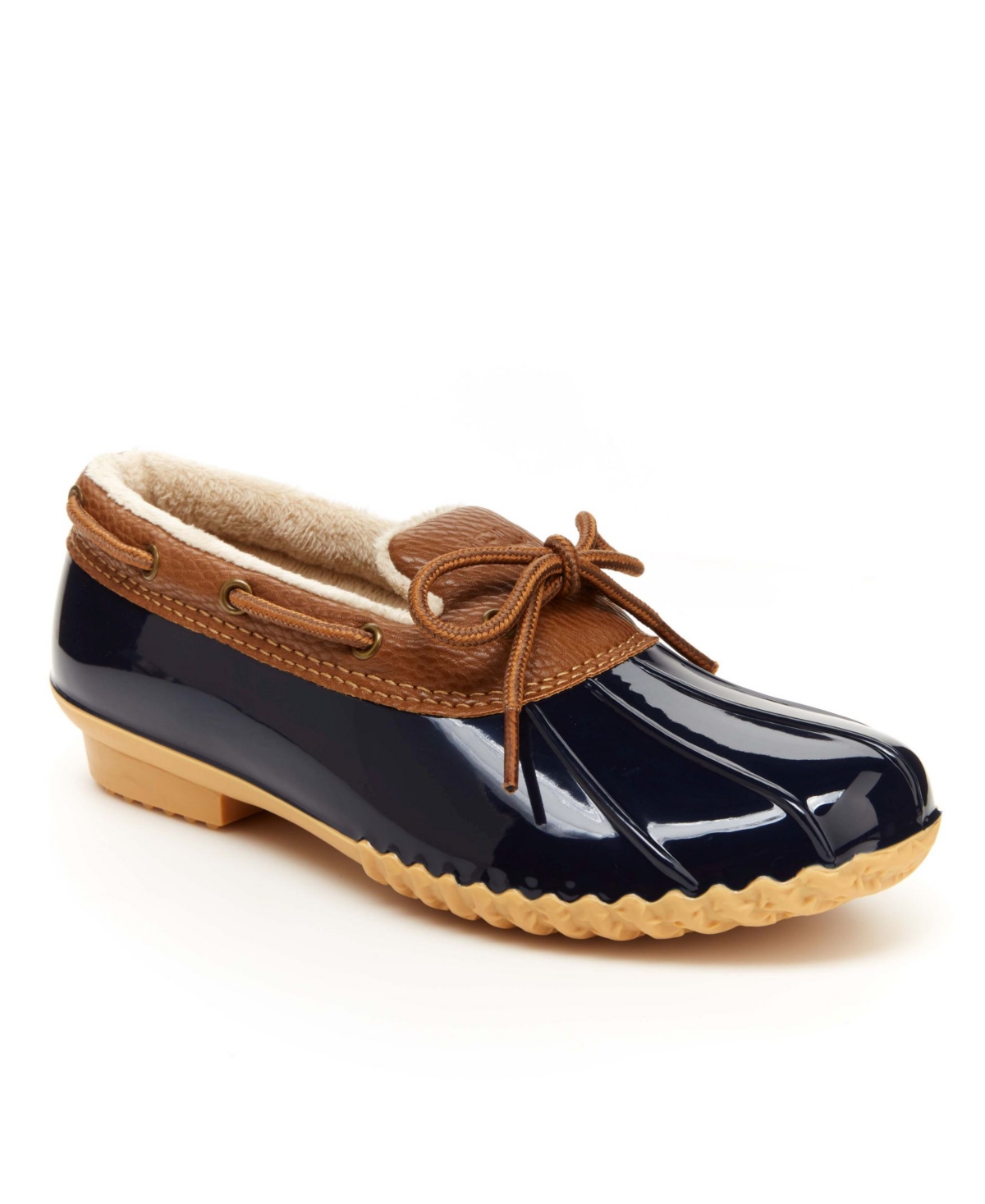 Shop Jbu Woodbury Women's Water-resistant Slip-on Shoes In Navy,tan